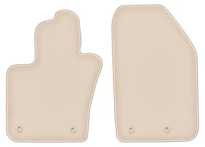 Produktbild von DURBAN Beige Velours-Fußmatten vorne für Fiat 500X Crossover (2014-2018)