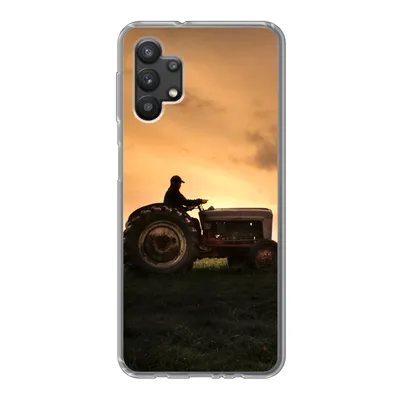 Produktbild von MuchoWow® Handyhülle Schutzhülle Hülle für Samsung Galaxy A32 5G Traktor - Landwirt - Nebel Silikon Softcase Handy Hülle - Softcase