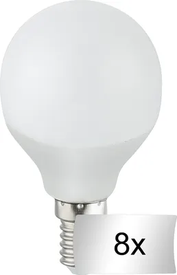 Produktbild von LED-Leuchtmittel - E14 - Weiß - Glas - Kunststoff - 8er Set