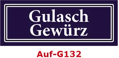 Produktbild von 2 Stück Gewürzaufkleber Gulasch Gewürz 40x16mm Gewürzetiketten Sticker Lebensmittel (Auf-G132)