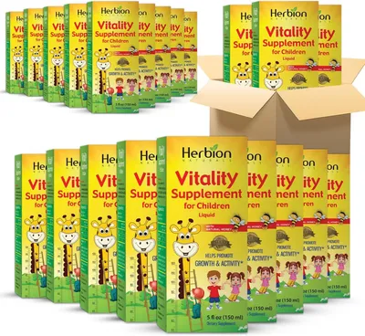 Zdjęcie produktu dla Herbion Naturals Vitality suplement diety dla dzieci - wspomaga wzrost i apetyt - łagodzi zmęczenie - 150 ml - dla dzieci od 1 roku życia