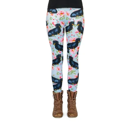 Produktbild von cosey-Bedruckte Dackel-Leggings (Einheitsgröße) - Design Dackel Bodo