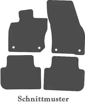 Produktbild von Fußmatten passend für Cupra Terramar (alle) Velours Premium Matten in Original Qualität Automatten Matten Set Schwarz 4-teilig Antirutsch