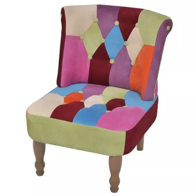 Image de Fauteuil "Adelberg" en coton coloré. Dimensions (L/H/P) 52x70x64 cm