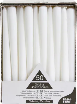 Image de 50 bougies PAPSTAR blanches