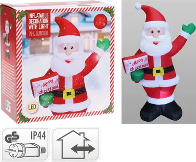Produktbild von Aufblasbarer Weihnachtsmann 75 x 50 x 125 cm