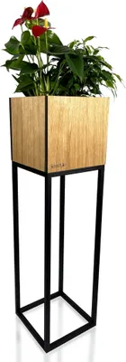 Obrázok produktu pre Záhon štvorcový LOFT FIORINO dub 22x22x80 cm