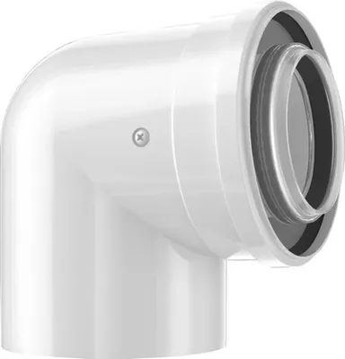 Immagine prodotto di Bosch BOSCH Raccordo a 87°, concentrico, DN60, Ø 60/100 mm, 1 pz.