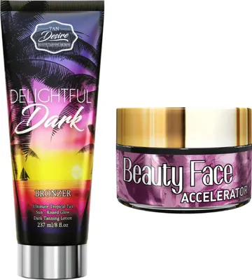 Zdjęcie produktu dla Tan Desire Delightful Dark + Słoiczek Beauty Face