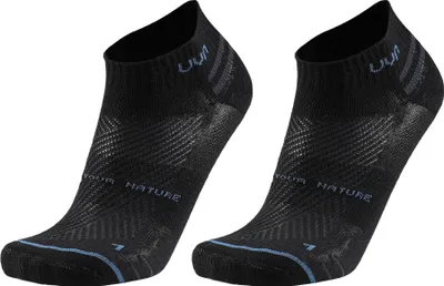 Produktbild von UYN Uni Sneakersocken, 2er Pack - Everyday Low Cut Socks, Logo, einfarbig Schwarz 42-44