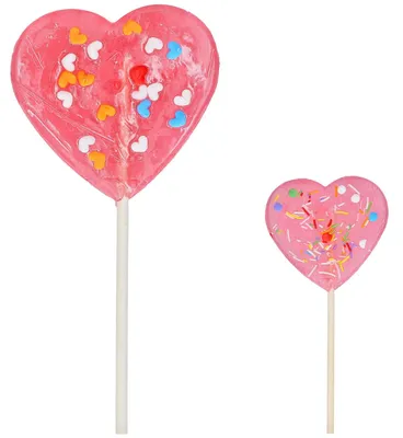 Produktbild von Becky's Confetti Heart Pop Strawberry 75g
