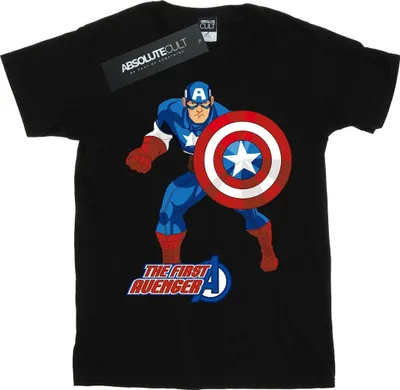 Obrázok produktu pre Captain America - "The First Avenger" tričko pre mužov/dámy Uni BI345 (L) (Black)