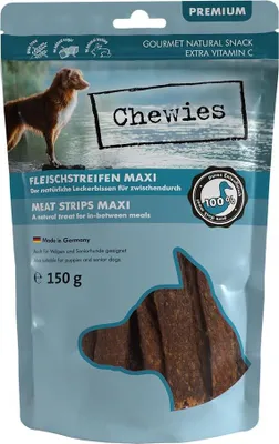 Produktbild von Chewies Fleischstreifen MAXI Ente 150g