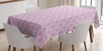 Zdjęcie produktu dla ABAKUHAUS Obrus Ikat, klasyczny etniczny wzór w kobiecych pastelowych kolorach, retro plemienna ilustracja, 140 x 200 cm, biały fioletowy