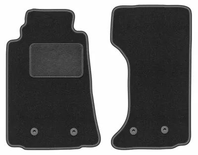 Immagine prodotto di Tappetini anteriori in moquette per Mazda MX-5 III 2005-2015 (cabrio) – 2 pezzi, grigio grafite, su misura – Wielganizator LUX