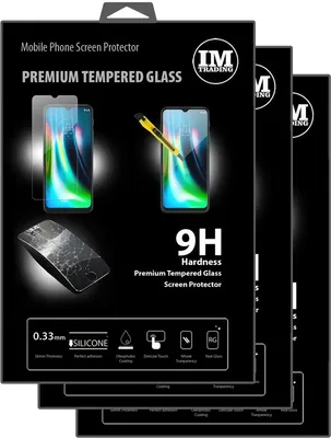 Produktbild von cofi1453 3X Panzer Schutz Glas 9H Tempered Glass Display Schutz Folie Glas Screen Protector für Motorola Moto E7 Plus