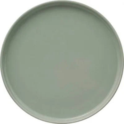 Produktbild von Set von 6 flachen tellern "marie" aus grüner keramik d27cm - SG Secret de Gourmet