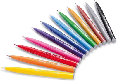 Produktbild von Pentel Kalligrafiestift Brush Sign Pen Set