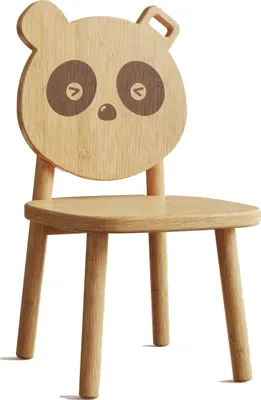 Immagine prodotto di Seggiolone Panda - 36x31x55cm - Legno di bambù