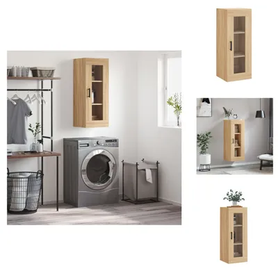 Image de vidaXL Armoire murale Chêne Sonoma 34,5x34x90 cm - Sideboards