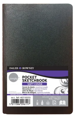 Obrázok produktu pre DALER-ROWNEY D482150355 Vreckový skicár - 48 strán, 100 g/m2, mäkká väzba