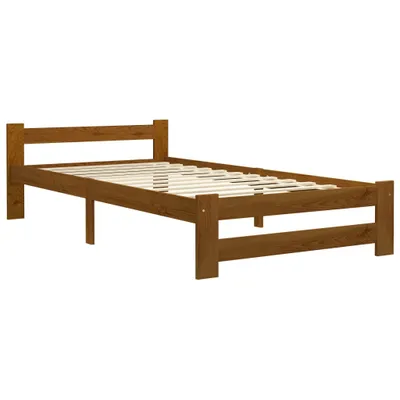 Immagine prodotto di vidaXL Letto in legno massiccio pino marrone miele 90x200 cm