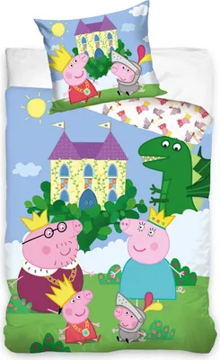 Produktbild von Peppa Pig Bettbezug Magic 140 x 200 cm - 70 x 90 cm - Baumwolle