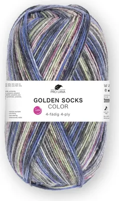 Produktbild von Pro Lana GOLDEN SOCKS color 100 g 4-fach Sockenwolle 420 m Farbe 717