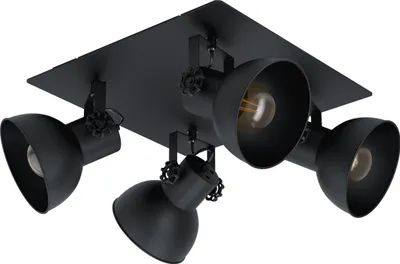 Produktbild von BARNSTAPLE 1 Spot - L45 x B45 cm - schwarz - 4X40W exkl. - IP20