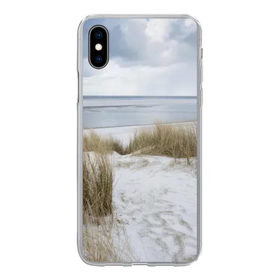 Produktbild von MuchoWow® Handyhülle Schutzhülle Hülle für iPhone Xs Nordsee - Dünen - Wasser Silikon Softcase Handy Hülle - Handytasche