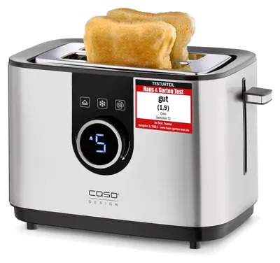 Produktbild von CASO Selection T 2 - Design Toaster, Edelstahlgehäuse, Optimale Röstgradeinstell
