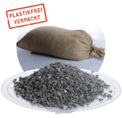 Produktbild von Schicker Mineral-Diabas Streusplitt plastikfrei verpackt 15 kg-2-5mm