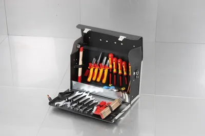 Produktbild von Werkzeugtasche aus Rindleder, 420 x 150 x 250 mm