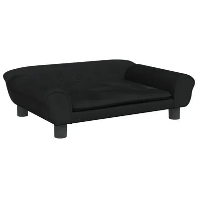 Obrázok produktu pre Detská pohovka čierna 70x45x26 cm zamat