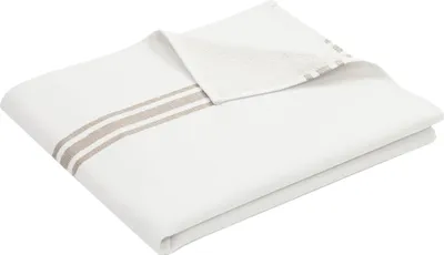 Produktbild von Strandtuch, Hamamtuch, 70x180 cm, 100% Baumwolle, weiß-braun gestreift