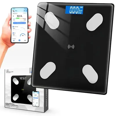 Produktbild von Extralink Intelligente Personenwaage Körperanalyse, Bluetooth, Weiß