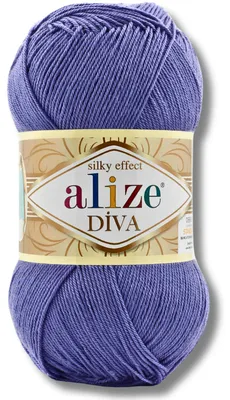 Image de Alize 1x 100g, fil Diva, couleur unie, idéal pour le crochet et le tricot (référence : 981)