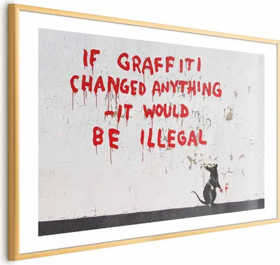 Produktbild von Posterpapier Poster - Graffiti Quote 42x29.7 cm Streetart i-C-0154-ao-a