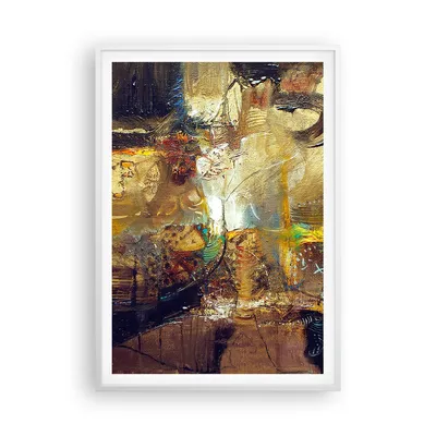 Produktbild von Gerahmtes Poster - Weißer Rahmen - Abstraktion modern - 70x100 cm - Wand Bild - Wanddeko - Wandbilder - Kunstposter - Wandposter - Bilderrahmen - Bilder - Kunstdruck - Wandbild - P2WPA70x100-3483