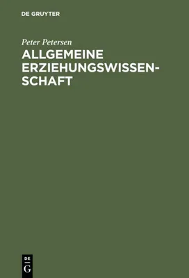 Produktbild von Allgemeine Erziehungswissenschaft