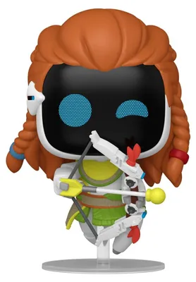 Image de Astro Bot POP! Games, figurine en vinyle d'Aloy et d'Astro Bot, 9 cm