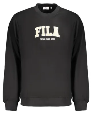 Produktbild von Herren Sweatshirt Schwarz Regular Fit - Baumwolle, Rundhals