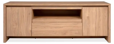 Immagine prodotto di Calicosy - Mobile TV 2 porte, 1 cassetto e 1 vano effetto legno L 163 cm - SOREN
