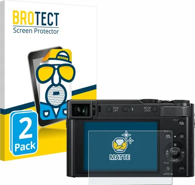 Produktbild von 2x BROTECT Schutzfolie für Panasonic Lumix DC-TZ202D Displayschutz Displayschutzfolie Folie Matt Entspiegelungsfolie