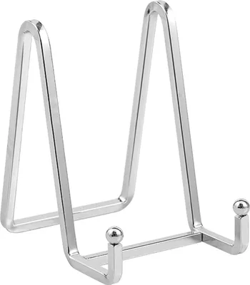 Produktbild von Metallene Plattenständer - Tischständer für Bilder - 4,5 Zoll - Silber