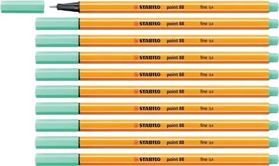 Produktbild von Fineliner - STABILO point 88 - 10er Pack - eisgrün