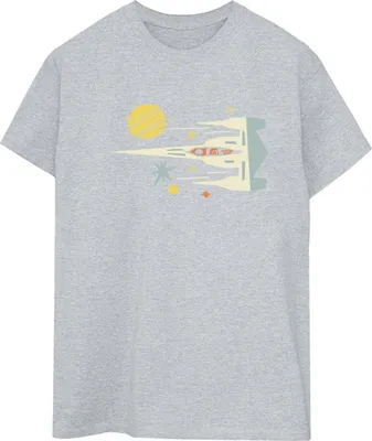 Produktbild von Star Wars - "The Mandalorian" T-Shirt für Damen BI45959 (L) (Grau)