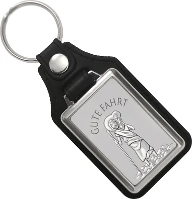 Produktbild von Heiliger Christophorus - Gute Fahrt silber Schlüsselanhänger mit