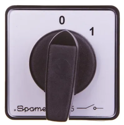Imagen del producto de Interruptor de palanca 0-1, 1P, 10A, para montaje empotrado, modelo SK10-1.825P03