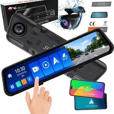 Zdjęcie produktu dla Kamera samochodowa przód-tył ORLLO Autoplay PRO 4K z GPS i Wi-Fi